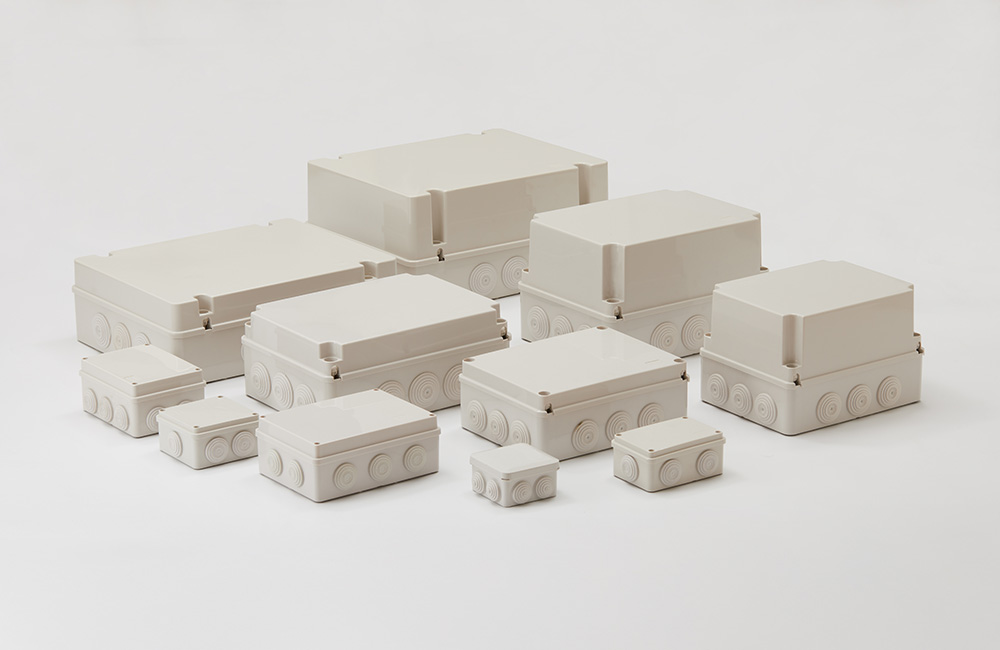 Plastic enclosure A series-with gland holes