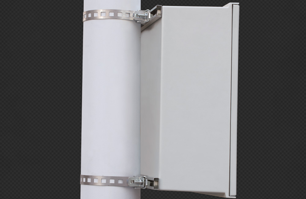 Distribution box pole hoop