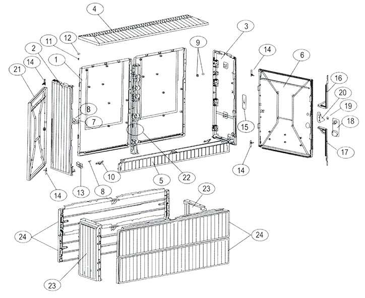 Fiberglass cable branch box