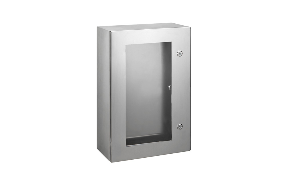Stainless steel box wt. internal door+glazed