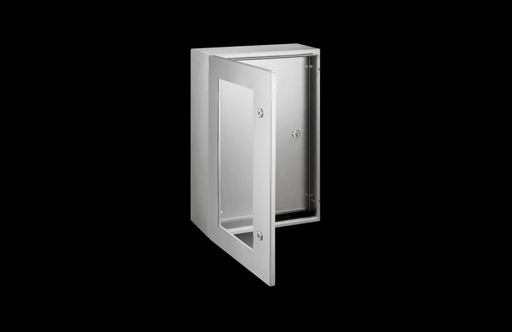 Stainless steel box wt. internal door+glazed