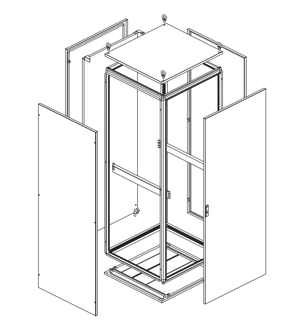 GI modular cabinet-disassembled cabinet