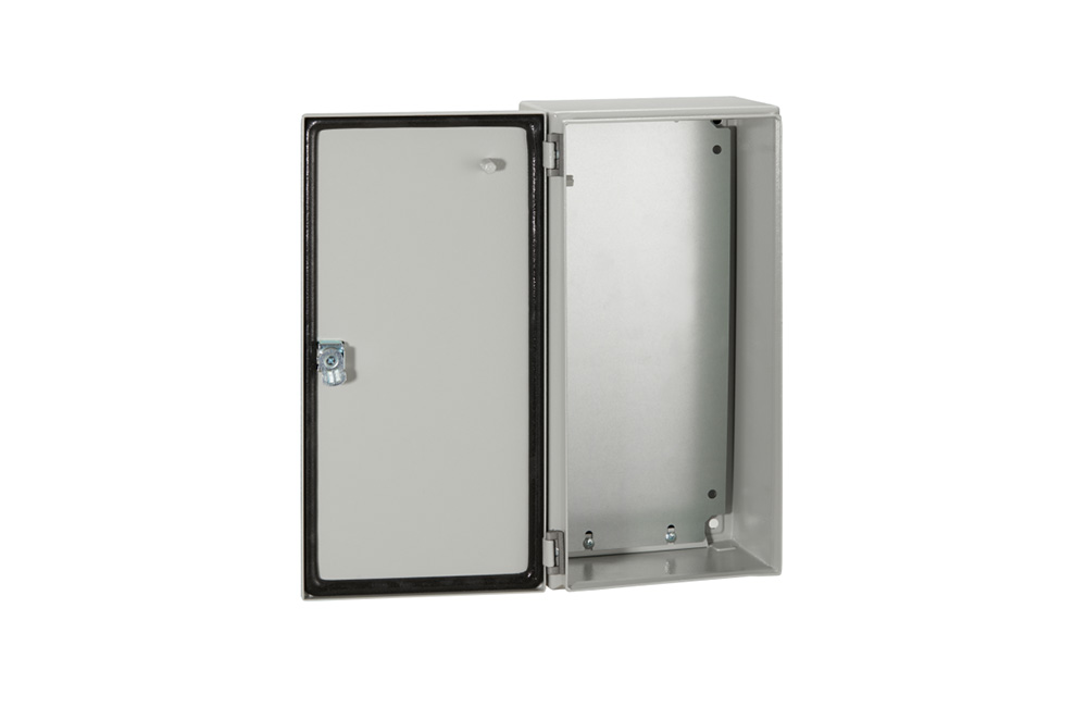 Metallic junction boxes-hinges door with lock