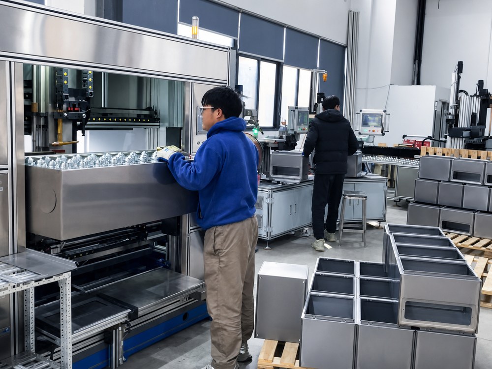 YSCABINET automated electrical enclosure assembly workshop
