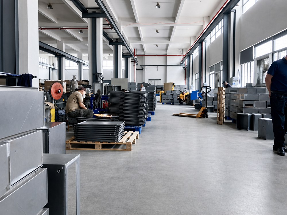Sheet metal welding and enclosure fabrication workshop